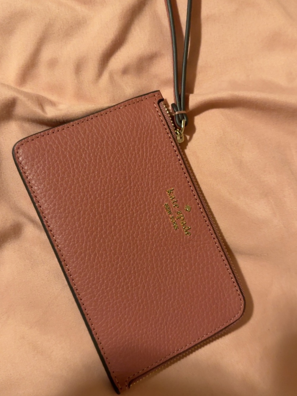 kate spade ink Pebbled Leather Wristlet